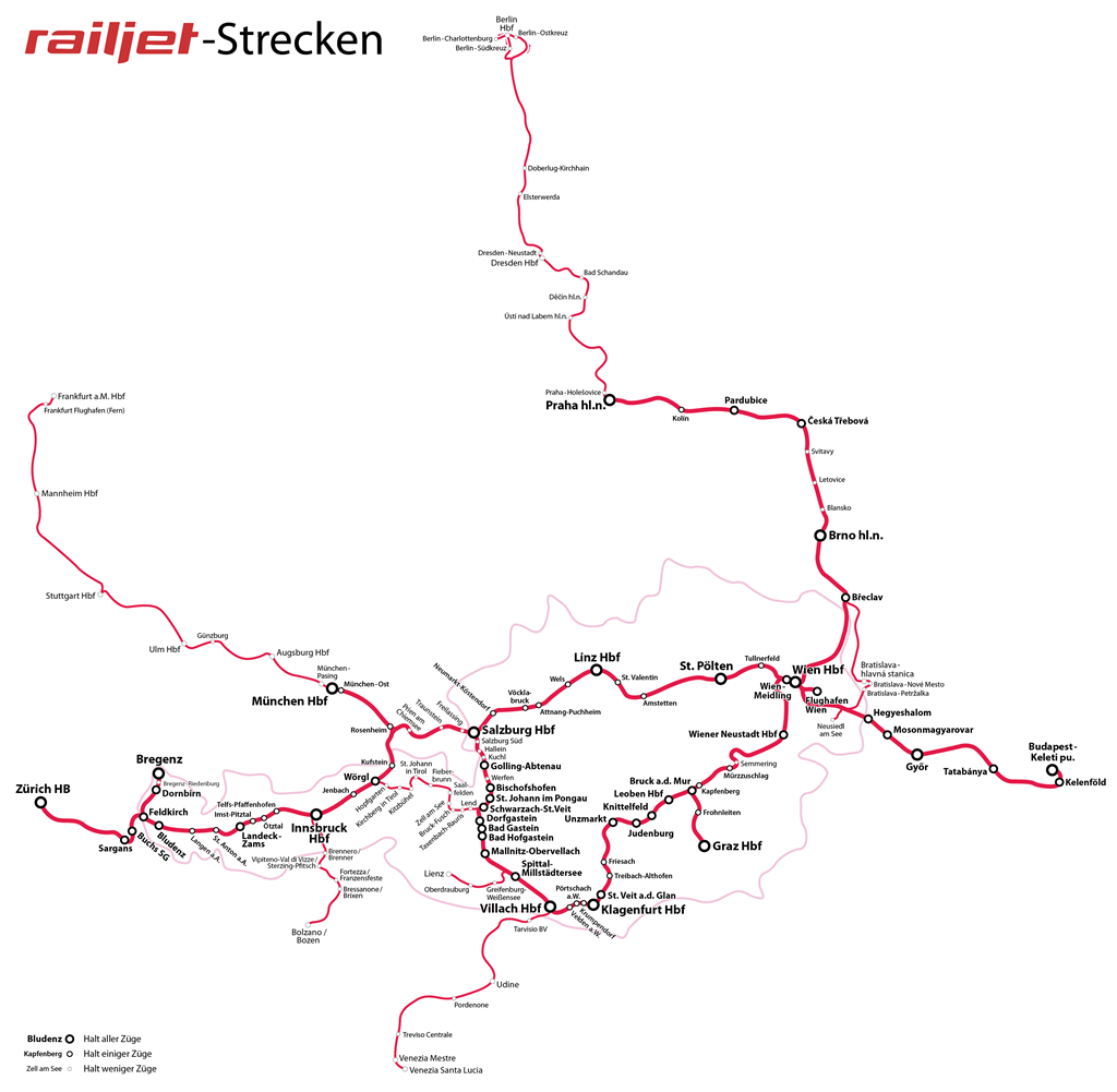 Austrian railway network